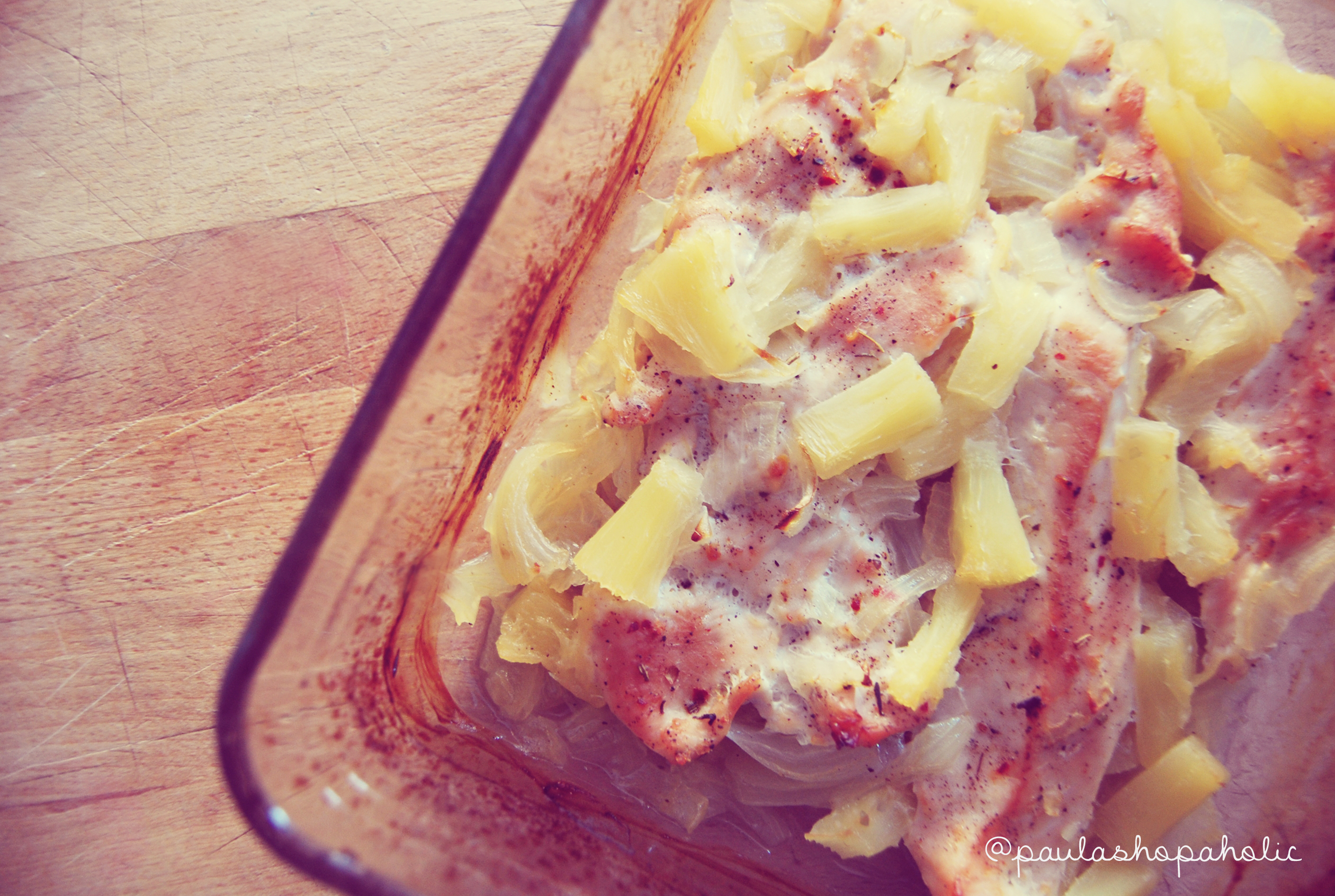 Pavo con piña al horno / Oven baked turkey and pineapple | fit and sweet
